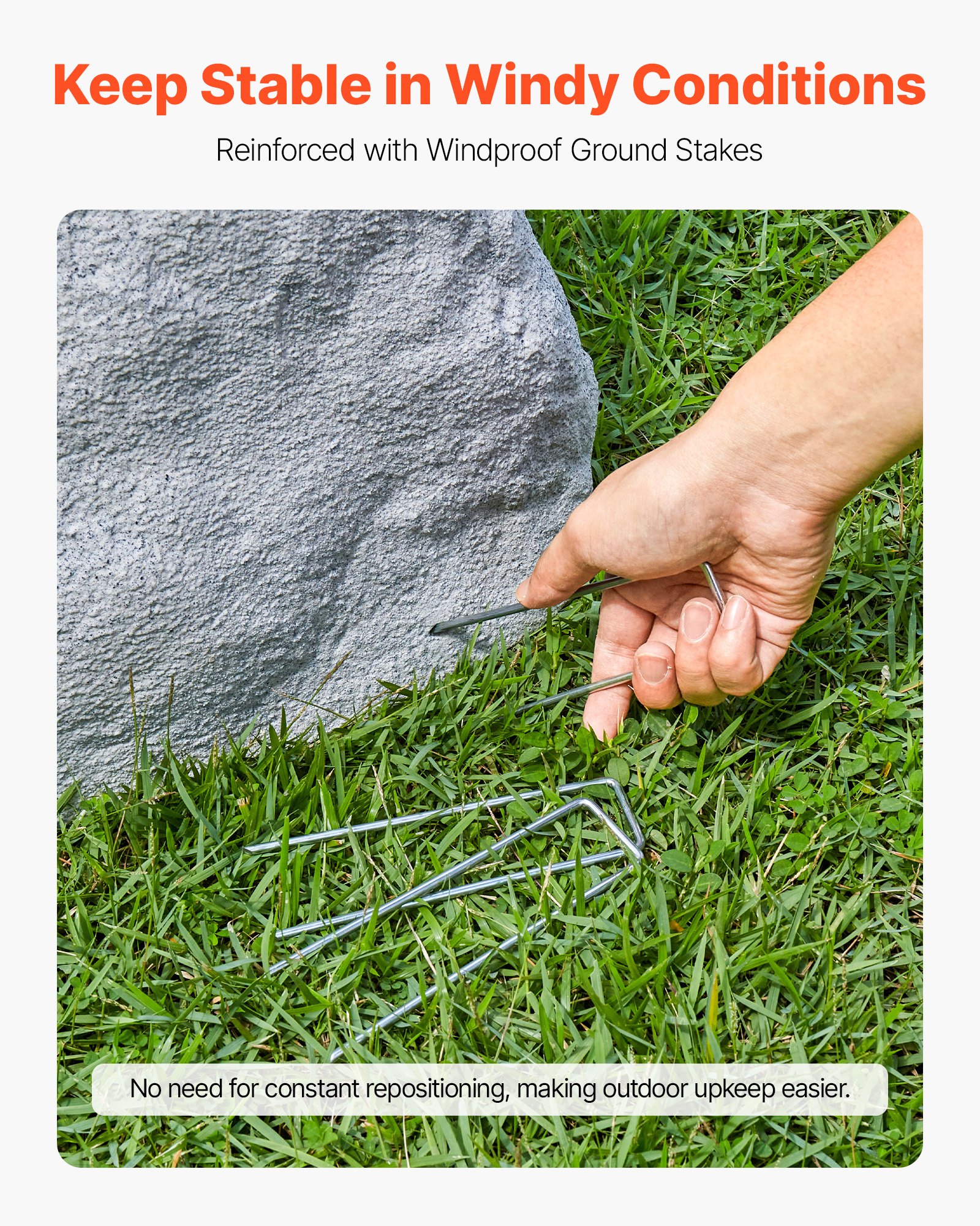 VEVOR Copertura in Finta Roccia, Copertura per Pompa da Pozzo in Finta Roccia, Consistenza Naturale Realistica, Artificiale e Resistente alle Intemperie per Giardino, Grigio, Taglia Media