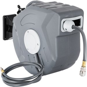 VEVOR VEVOR Avvolgitubo per Aria Compressa Grigio, 20m Arrotolatore  Avvolgitubo con Riavvolgimento Automatico, Montaggio a Parete, Avvolgitubo  Retrattile da 66 Piedi, Utensili per Compressori Linea Girevole