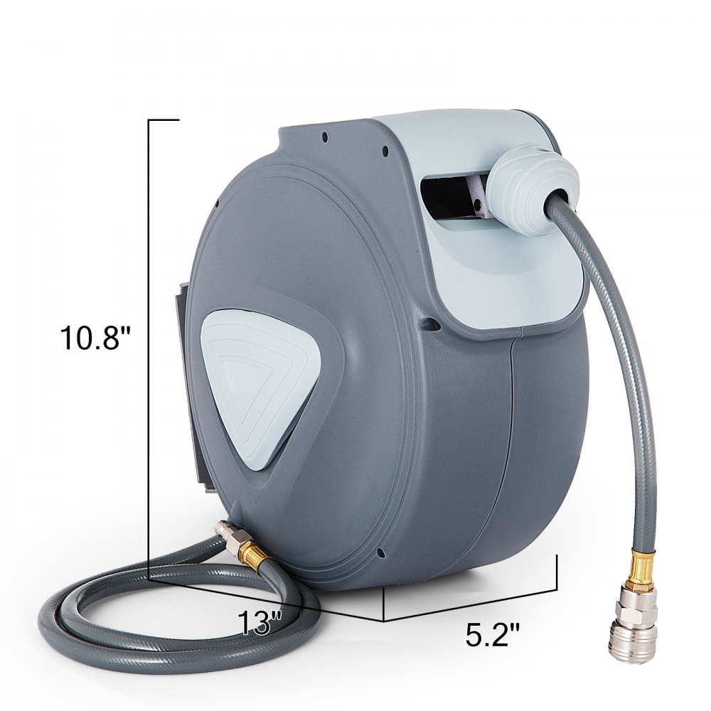 Avvolgitubo Aria Arrotolatore Tubo Per Aria Compressa 10m 1/4 Npt In Pvc