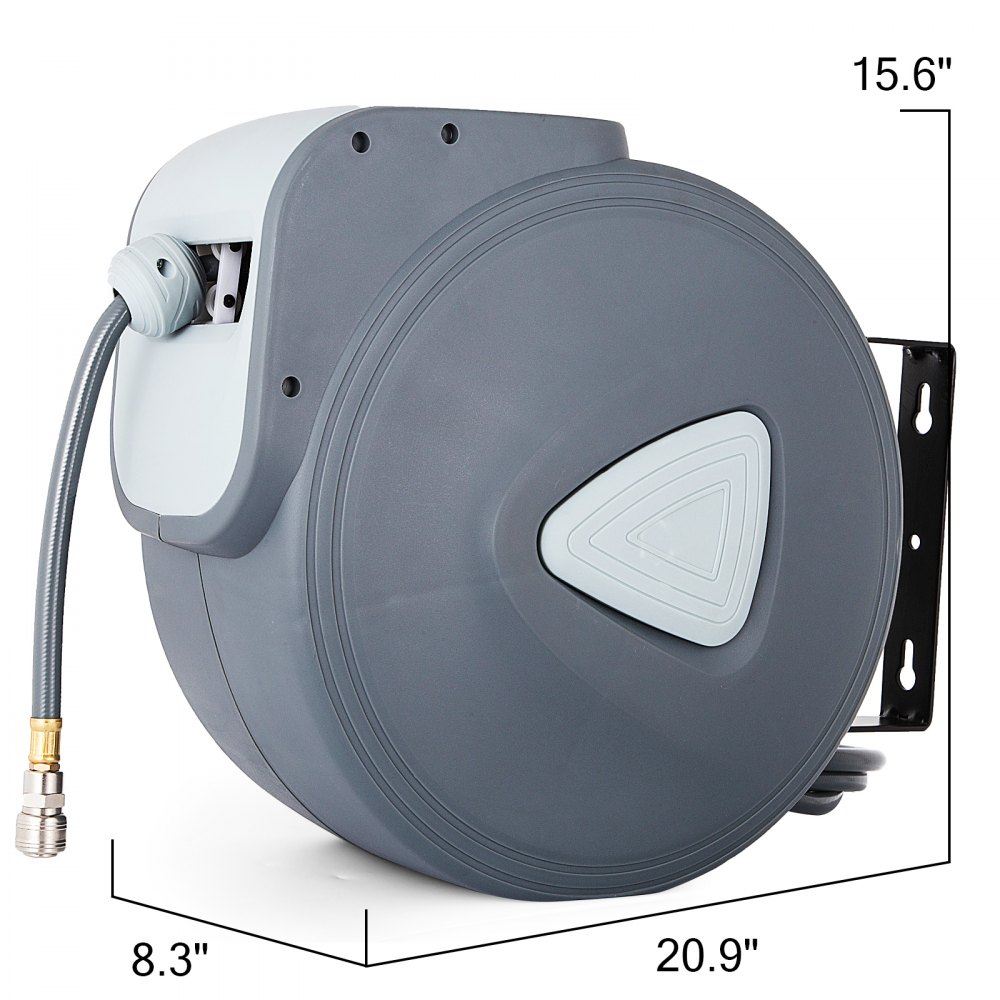 Arrotolatore Avvolgitubo Tubo Per Aria Compressa 54 Bar 0.4" Tubo Lungo Da 30m