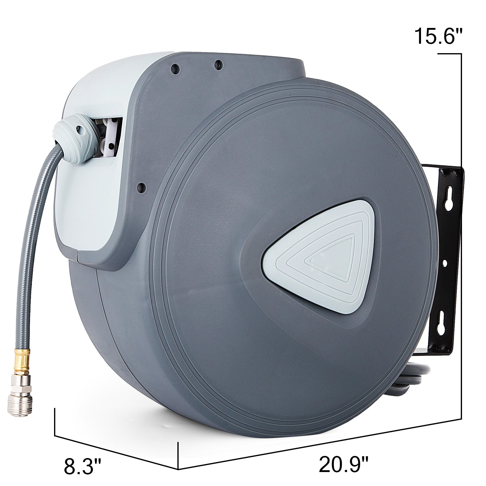 Arrotolatore Avvolgitubo Tubo Per Aria Compressa 54 Bar 0.4" Tubo Lungo Da 30m