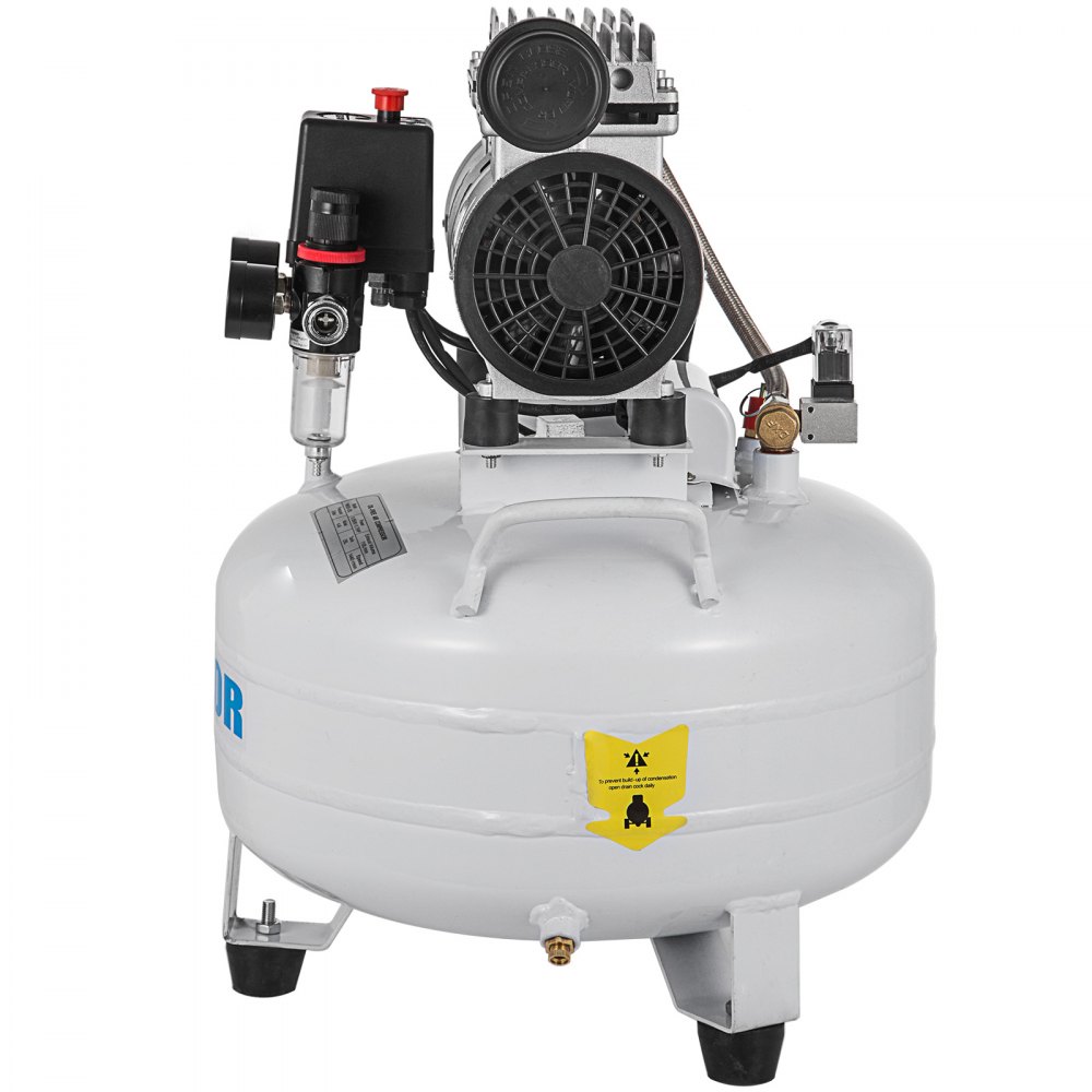 Compressore D'aria Senza Olio 5,5 Galloni Ultra Silenzioso Serbatoio Da 25l 550w