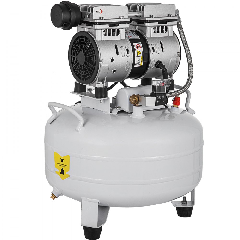 Compressore D'aria Senza Olio 5,5 Galloni Ultra Silenzioso Serbatoio Da 25l 550w