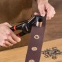 VEVOR Kit di Strumenti per Occhielli, 500 Pezzi, Occhielli in Metallo da 6 mm in Oro e Argento, con Pinza Manuale per Occhielli, Perforatore e Blocco, per Teloni in Pelle, Scarpe, Cinture in Tessuto