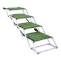VEVOR Dog Stairs for Car, 4 Steps Extra Wide Foldable Dog Ramp for Large Dogs with Non-Slip Surface, Portable Lightweight Pet Stairs Ladder for Car, SUV, Truck, High Bed, Sofa, Support up to 91 kg