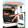 VEVOR Carrello Raccoglipalline da Tennis Capacità 150 Palline con Ruote, Cestello Portapalline Pieghevole, Struttura Leggera in Alluminio, Contenitore Portatile per Tennis, Pickleball e Allenamento