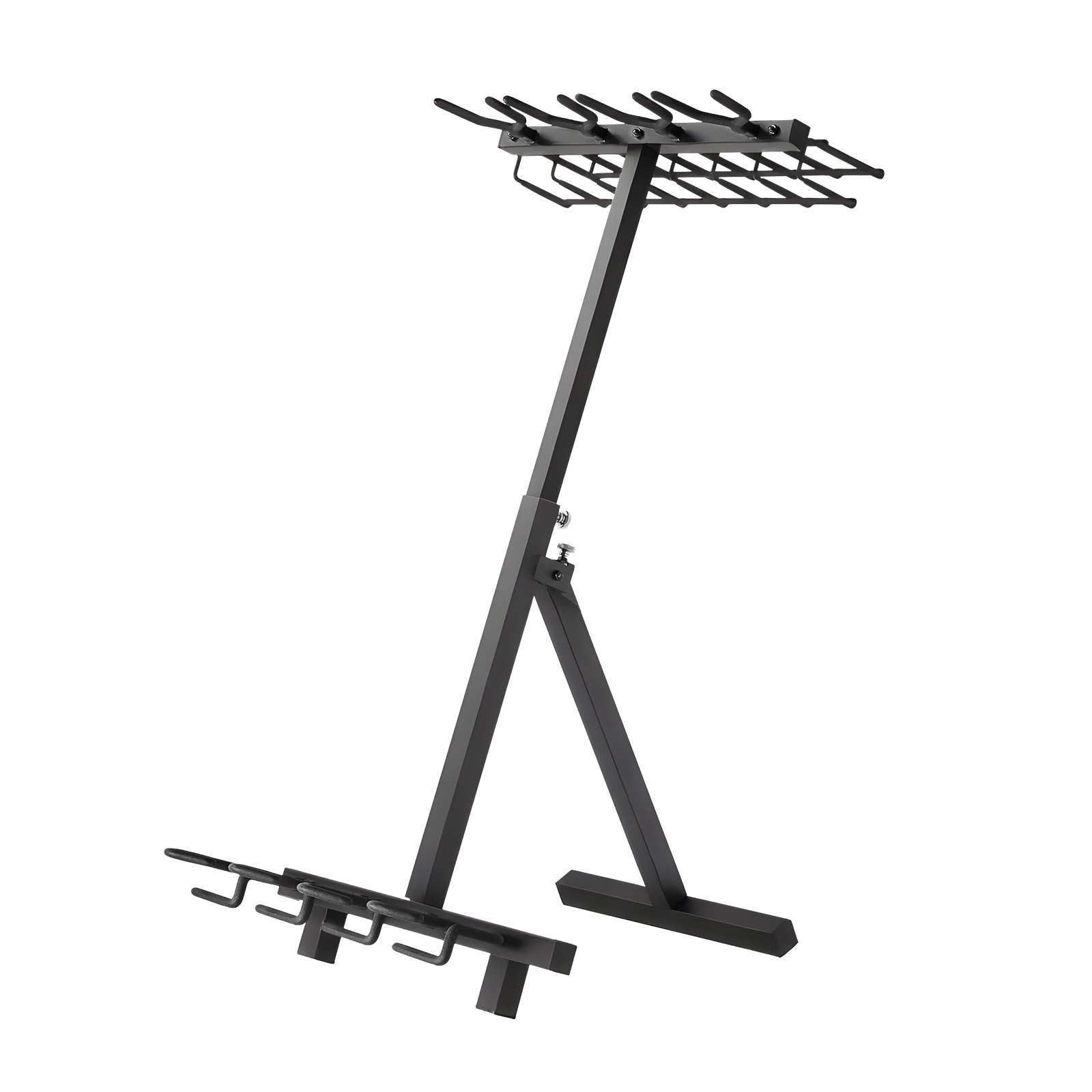 VEVOR Gun Rack, Portable, Folding Heavy Duty Steel Rifle Shotgun Rack Stand, Freestanding Indoor Outdoor Gun Display Storage, Holds Up to 7 Pistols and 4 Rifles or Shotguns, for Shooting Hunting Range