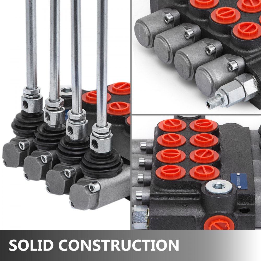 Valvola Di Controllo Direzionale Idraulica 4 Spool Monoblocco Cilindro 11gpm
