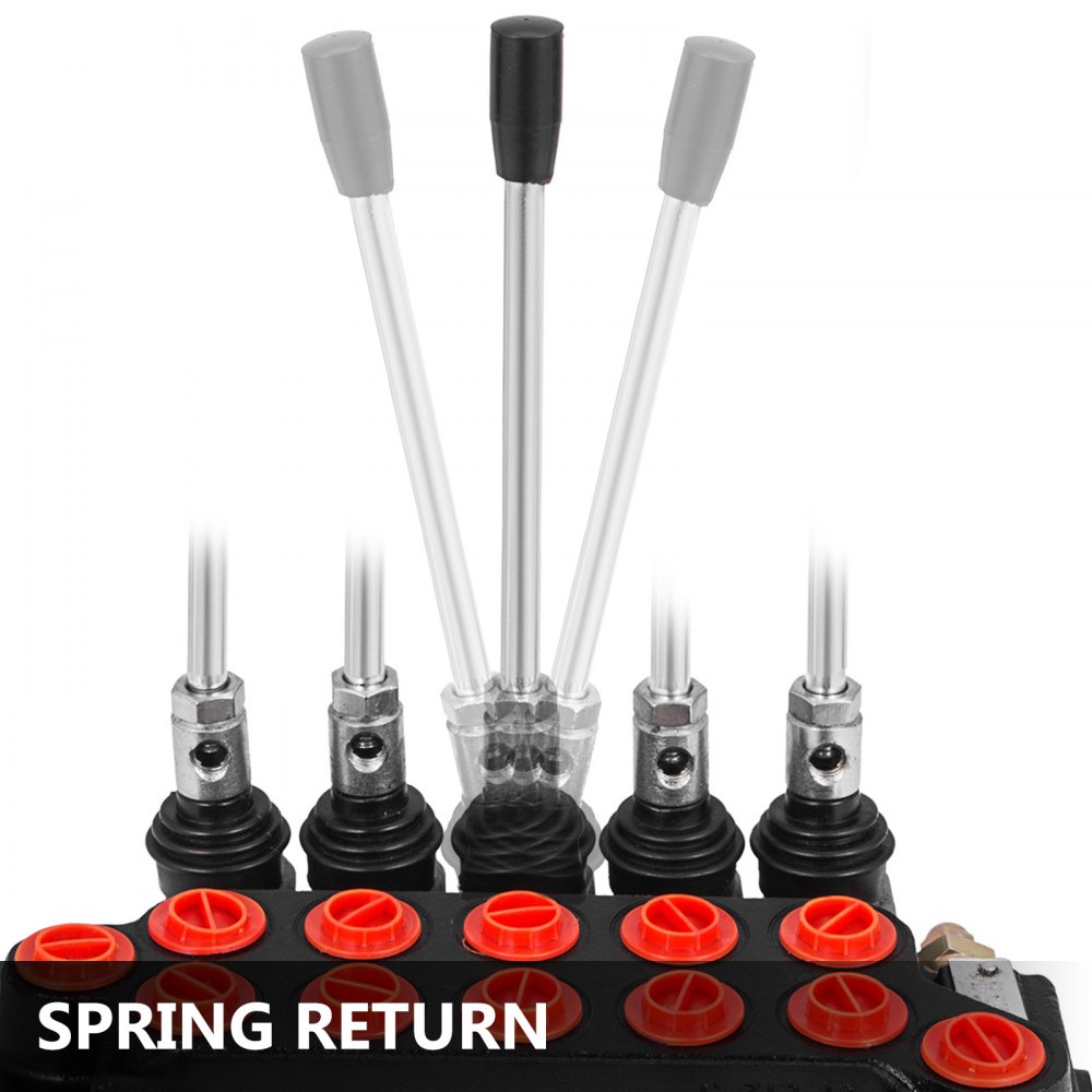 Idraulica Valvola Di Controllo 5 Spool 11gpm Bobina Doppio Effetto Monoblocco