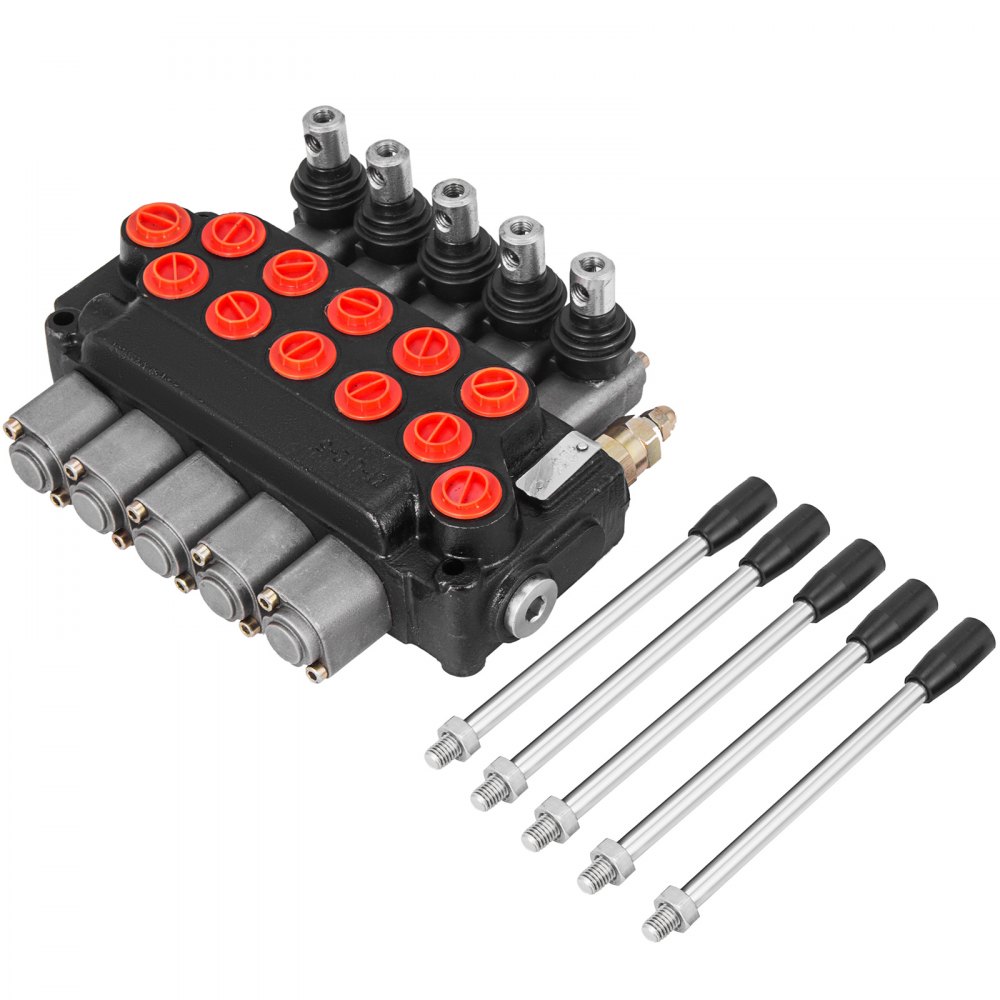 Idraulica Valvola Di Controllo 5 Spool 11gpm Bobina Doppio Effetto Monoblocco