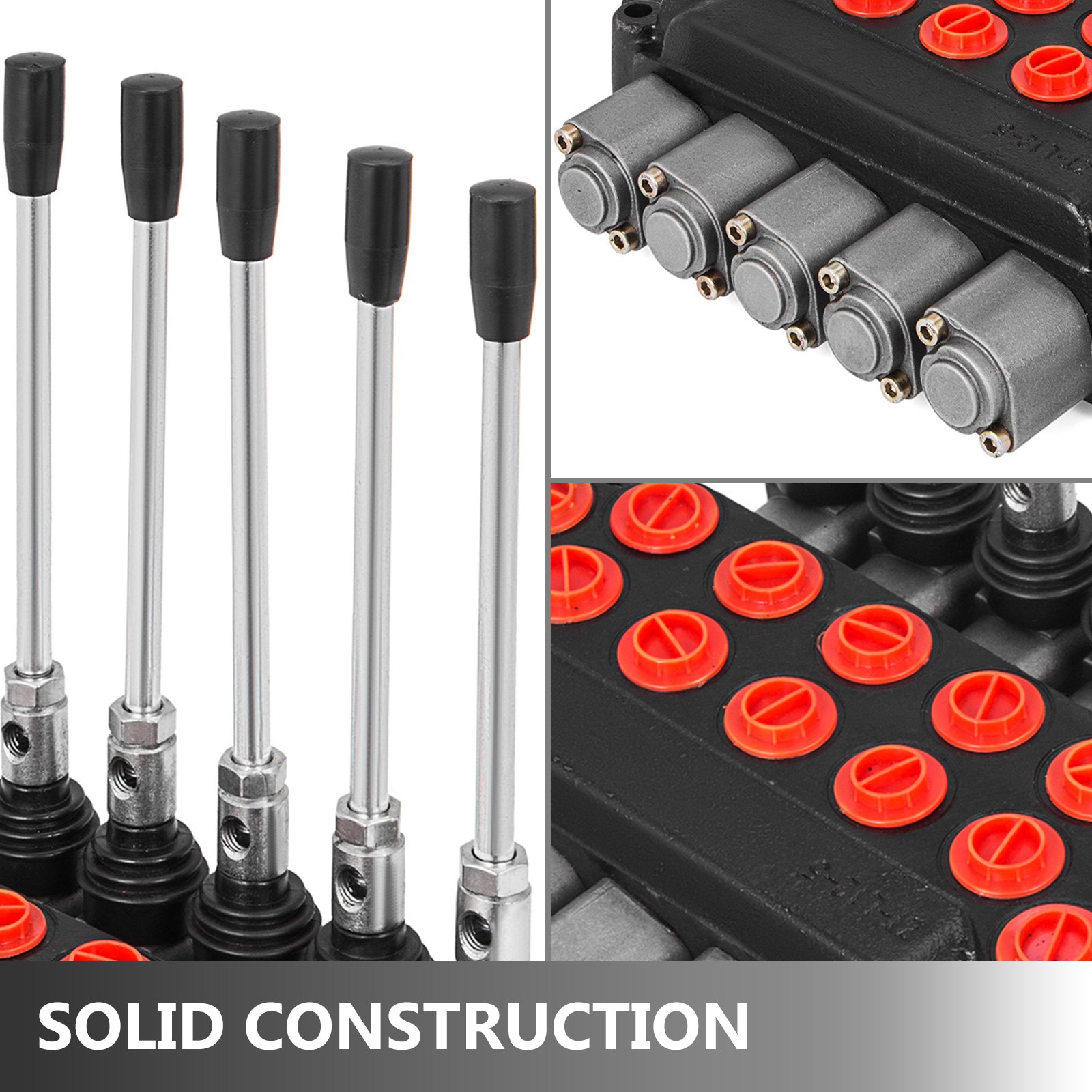 Idraulica Valvola Di Controllo 5 Spool 11gpm Bobina Doppio Effetto Monoblocco