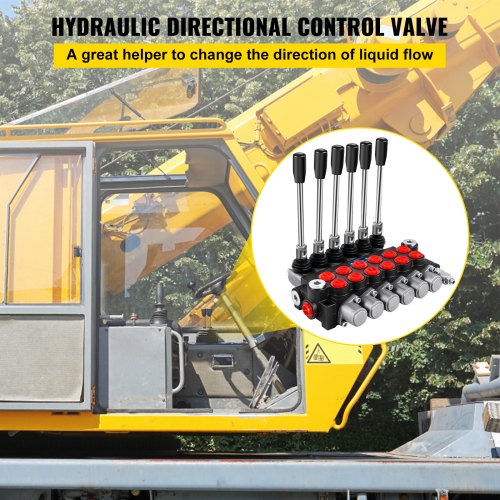 Valvola Di Controllo Direzionale Idraulica A Centro Aperto, Portata 32 GPM, Pressione Max 3600 PSI, Manuale, Per Olio - NUOVA, Marca BADESTNOST