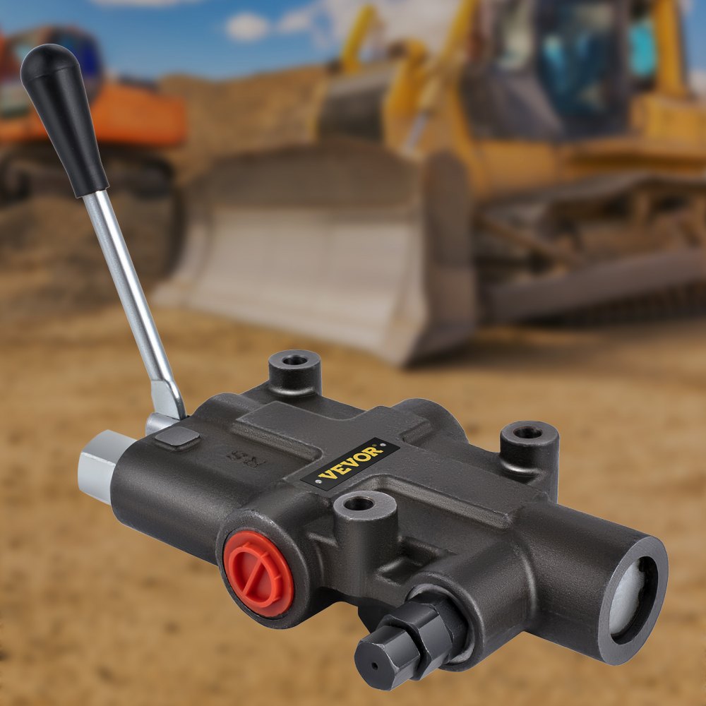VEVOR Valvola di controllo direzionale idraulica, Valvola di caricamento idraulica 21 GPM, Valvola di controllo direzionale 3625 PSI, Valvole idrauliche controlli caricatori di trattori