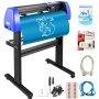 VEVOR stampanti adesivi Plotter da Taglio Vinile 870 mm Plotter per Tagliare Vinile con Software Colore Nero Azzurro