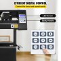 VEVOR stampanti adesivi Semiautomatico con Luce Guida a Led Modello KH-720A 720 mm 95 W Taglierina per Plotter Vinile Flexi per Adesivi per