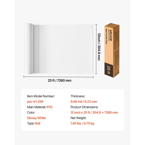 Rotolo Vinile Termoadesivo HTV Rosso Metallizzato - 30,5 Cm X 2,4 M - Per Magliette E Tessuti - Compatibile Con Cricut E Silhouette