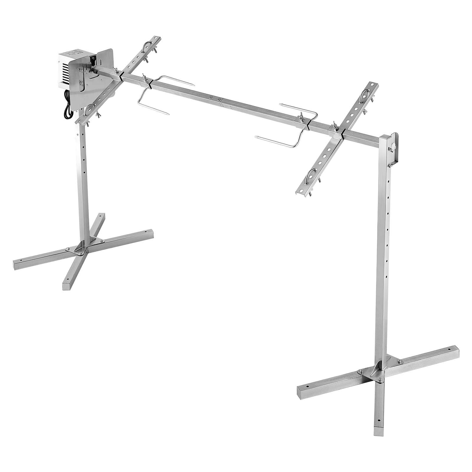 VEVOR Griglia per Arrosto da Barbecue da 1321 mm, AC 220-240 V, Set Griglia per Girarrosto Elettrico a 8 Stadi con Capacità di Carico di 40 kg, Motore da 38 W, per Feste, Riunione di Famiglia