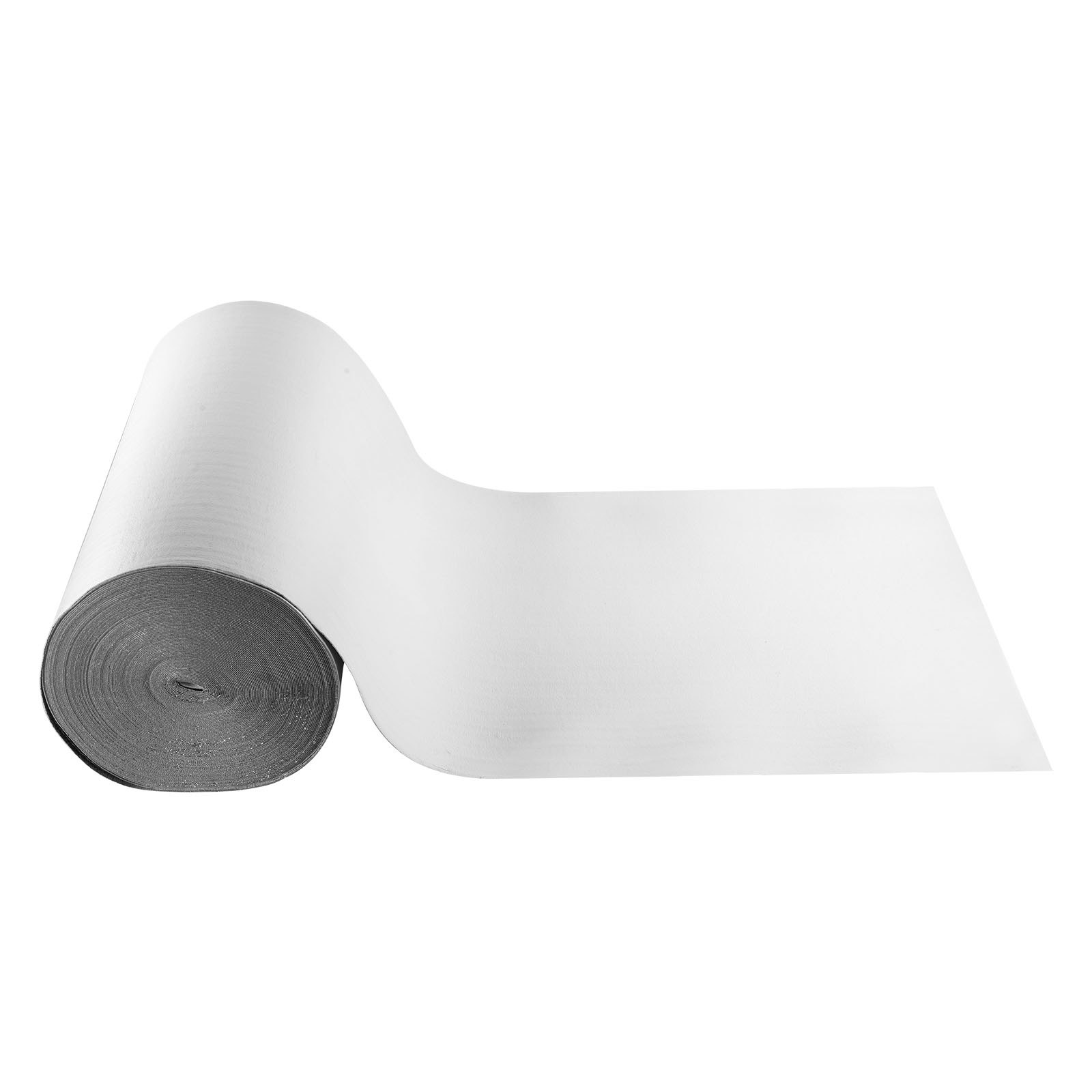 VEVOR Rotolo Isolante Riflettente, Barriera Radiante con Anima in Schiuma EPE e Foglio di Alluminio, Spessore 3 mm, 76,2 x 1,22 m, Scudo Riflettente del Calore, Rotolo Isolante Termico per Porte