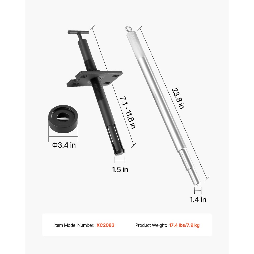 VEVOR Mercruiser Alignment Tool & Gimbal Bearing Puller Set, Compatible with Mercruisers, OMC, Volvo Cobra Bell Housings, Engine Alignment Tool, Bearing Puller Seal Bellow Expander Tools Easy-to-Use