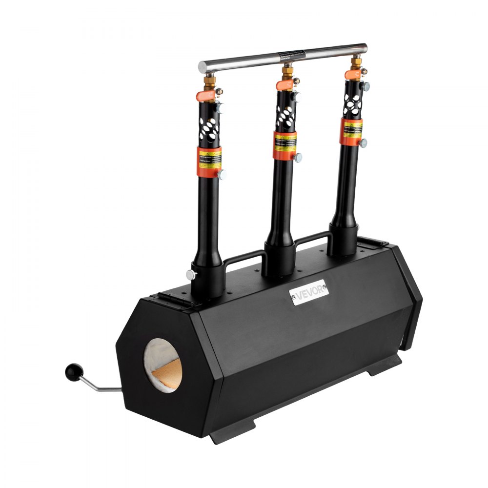 VEVOR Forgia Portatile a Propano con 3 Bruciatori, Forno a Gas max. 1427℃ per Fabbricazione di Utensili Coltelli Metalli, Forgiatura e Maniscalco, Forno Esagonale in Acciaio Laminato a Freddo