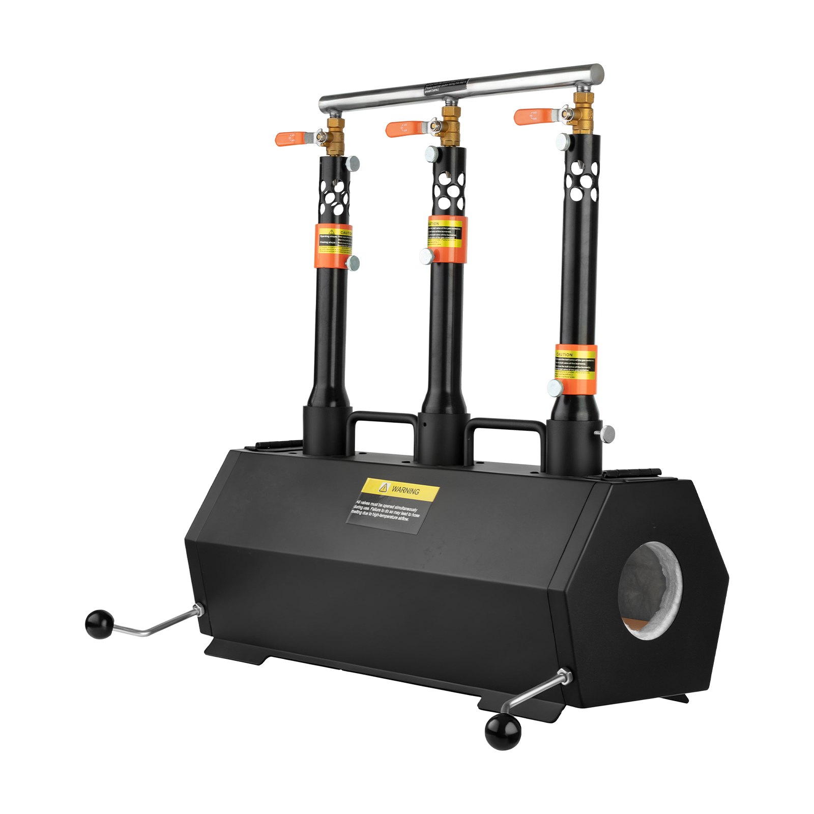 VEVOR Forgia Portatile a Propano con 3 Bruciatori, Forno a Gas max. 1427℃ per Fabbricazione di Utensili Coltelli Metalli, Forgiatura e Maniscalco, Forno Esagonale in Acciaio Laminato a Freddo