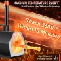 VEVOR Bruciatori Gas Forgia a Gas Propano Esagonale Doppio Bruciatore Temperatura Max da 1426°C