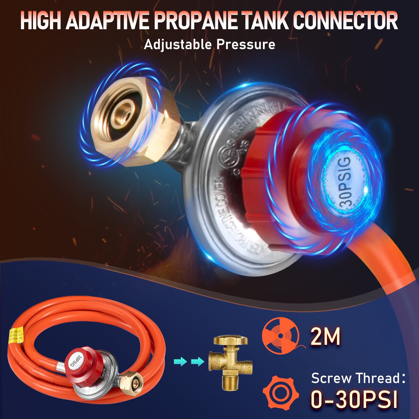 VEVOR Bruciatori Gas Forgia a Gas Propano Forma Esagonale per Coltelli Utensili da Garage Officina Fai-da-te Forgia a Gas Propano Bruciatori Portabile 7,1 kg