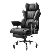 VEVOR Poltrona Girevole Ergonomica da Ufficio Casa Carico max. 181,44kg Nero