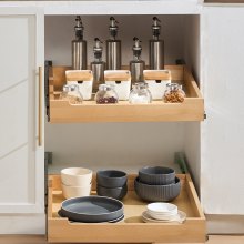 VEVOR Organizzatore Estensibile per Armadio 508 x 533 mm per Cucina Dispensa