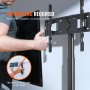 VEVOR Supporto TV Girevole Altezza Regolabile 1175-1296 mm Supporto per TV da Pavimento Capacità di Carico 41 kg, VESA max. 400x600 mm, per Soggiorno, Casa, Ufficio, Aula