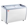 VEVOR Vetrina per Gelato Commerciale 1800 x 715 x 880 mm Congelatore Mobile 567 L Vetrina per Gelateria con Piano Vetro, 8 Grandi Contenitori, 2 Porte Scorrevoli in Vetro, Ruote di Bloccaggio, Bianco