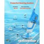 VEVOR Aspirapolvere Piscine Portatile Ricaricabile 100 L/min 1 Ora di Autonomia
