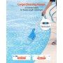 VEVOR Aspirapolvere Piscine Portatile Ricaricabile 100 L/min 1 Ora di Autonomia