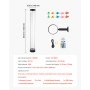 VEVOR Lampada a Tubo a Bolle da 1000 mm 10 Pesci Galleggianti e 16 Effetti di Colore, Lampada Sensoriale a Bolle con Telecomando, Luce Calmante Antistress per Camera da Letto e Arredamento per Casa