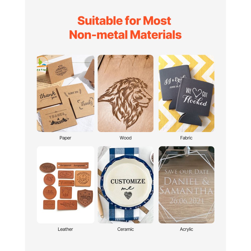 VEVOR Laser Engraver, 600 mm/s High Speed, 5 W Handheld Engraving Machine, DIY Laser Engraver & Cutter, Basic Set, for Metal, Single Blue Laser, Wood, Leather, Acrylic, Fibers, Jewelry, Glass