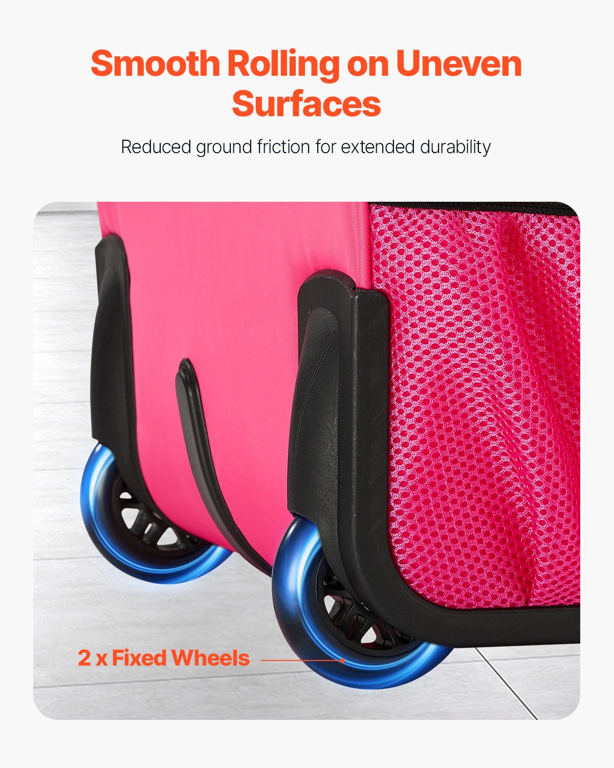 VEVOR Borsa per Laptop con Rotelle Ruote da 17,3 inch (43,9 cm) Sagga per Computer