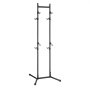 VEVOR Bike Stand for 4 Bikes, Freestanding Vertical Bike Storage Rack, with Height-Adjustable Hooks, Heavy-Duty Carbon Steel Garage Bicycle Floor Stand, Ideal for Garage, Apartment, Home, Black