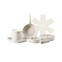 VEVOR Set Pentole e Padelle Antiaderenti Bianco 17 Pezzi con Manico Staccabile