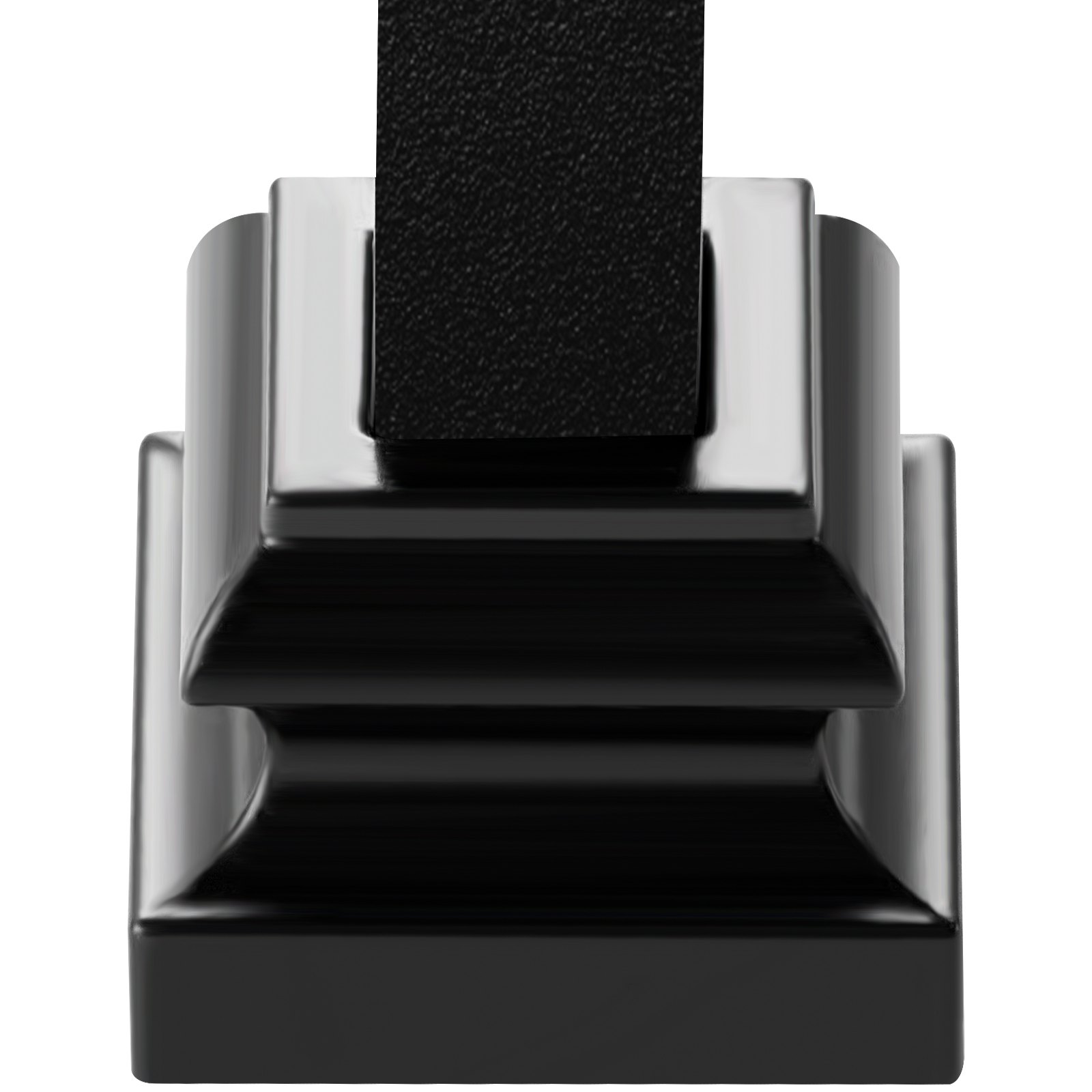 VEVOR Base per Ringhiera Quadrata 50 Pezzi Base per Balaustra, Piastra Lega di Alluminio con Fori per Vite per Balaustre Ringhiere per Scale, Giunti a Torsione di Supporto in Metallo da 12,7mm, Nero