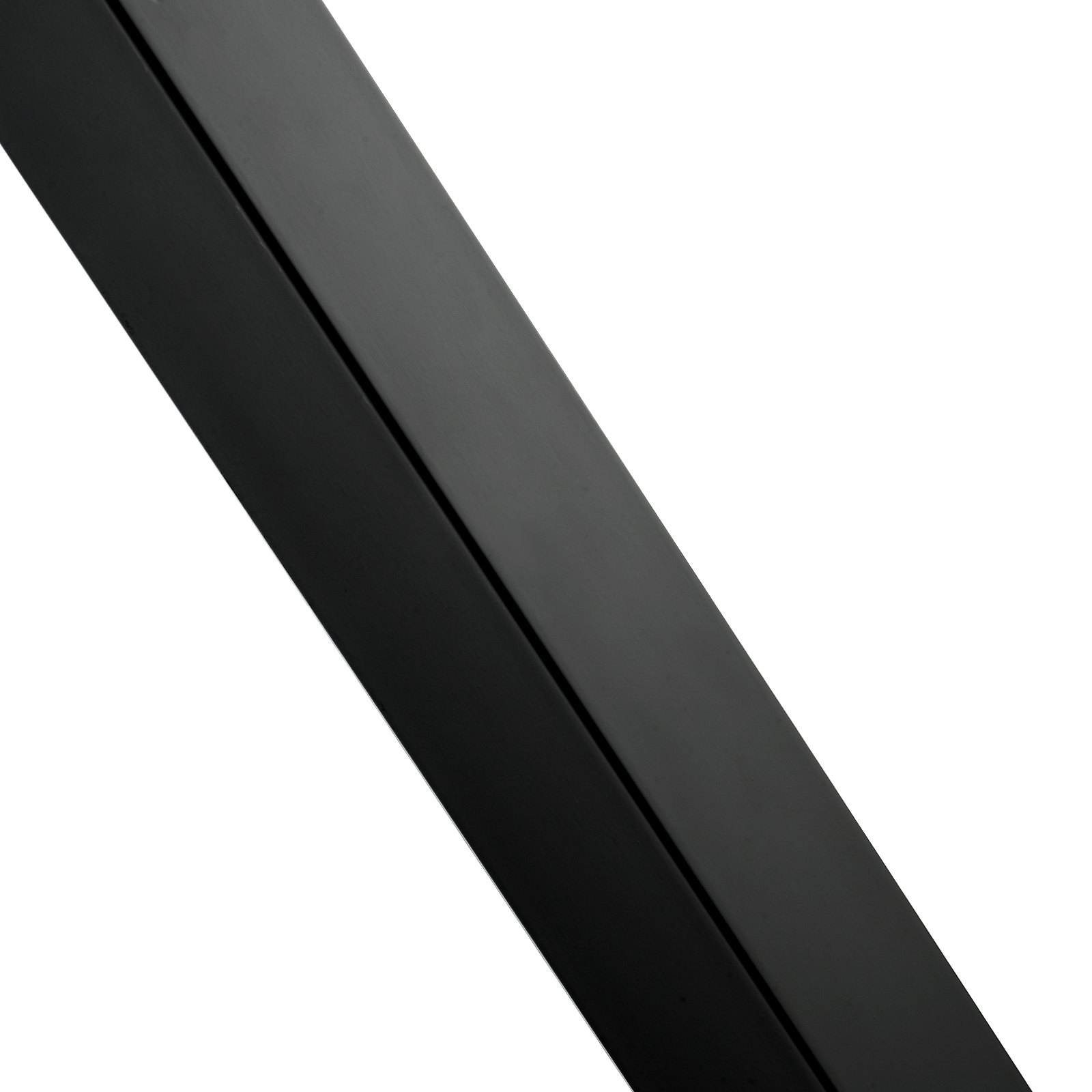 VEVOR Palo per Ringhiera in Acciaio Colore Nera di Fissaggio a Pavimento per Rampa Scala Recinzione Altezza 106,7cm con Staffa Base, Colonna Montante da Pavimento per Scale Ringhiera Balaustre Rampa