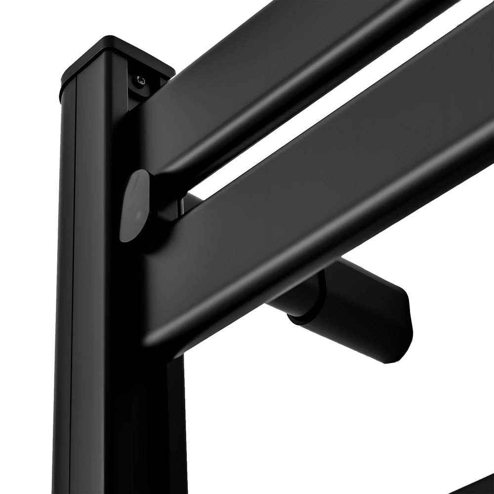 VEVOR Scaldasalviette Elettrico a Parete per Bagno con Timer da 0 a 24 ore, 11 Barre, in Lega di Alluminio, con Telecomando e App, Touchscreen, Temperatura Regolabile da 5 a 40 °C, Impermeabile IPX4