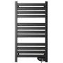VEVOR Heated Towel Warmer Rack for Bathroom Electric Wall Mounted 12 Bars, Aluminum Alloy Towel Warmer, Overheat Protection, Heating Drying with Touch Screen, Built-In 1-8 Hour Timer, IPX4 Waterproof