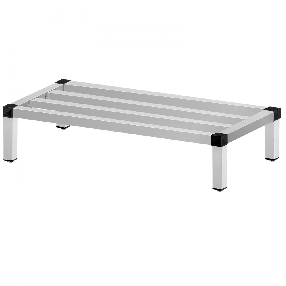VEVOR 48''x14''x8'' Scaffale per alimenti commerciale da pavimento in alluminio da 1000 libbre