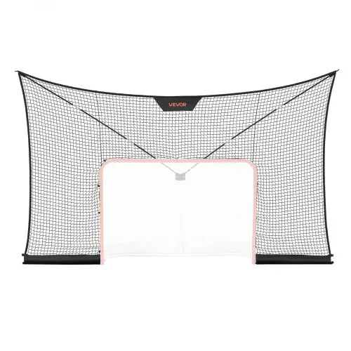 VEVOR Rete di Porta da Hockey Solo Rete Senza Telaio Portatile 366x213 cm, Rete per Porta da Hockey Ampia Copertura Portatile Allenamento da Giardino SOLO RETE, Eventi Sportivi Gara da Esterno