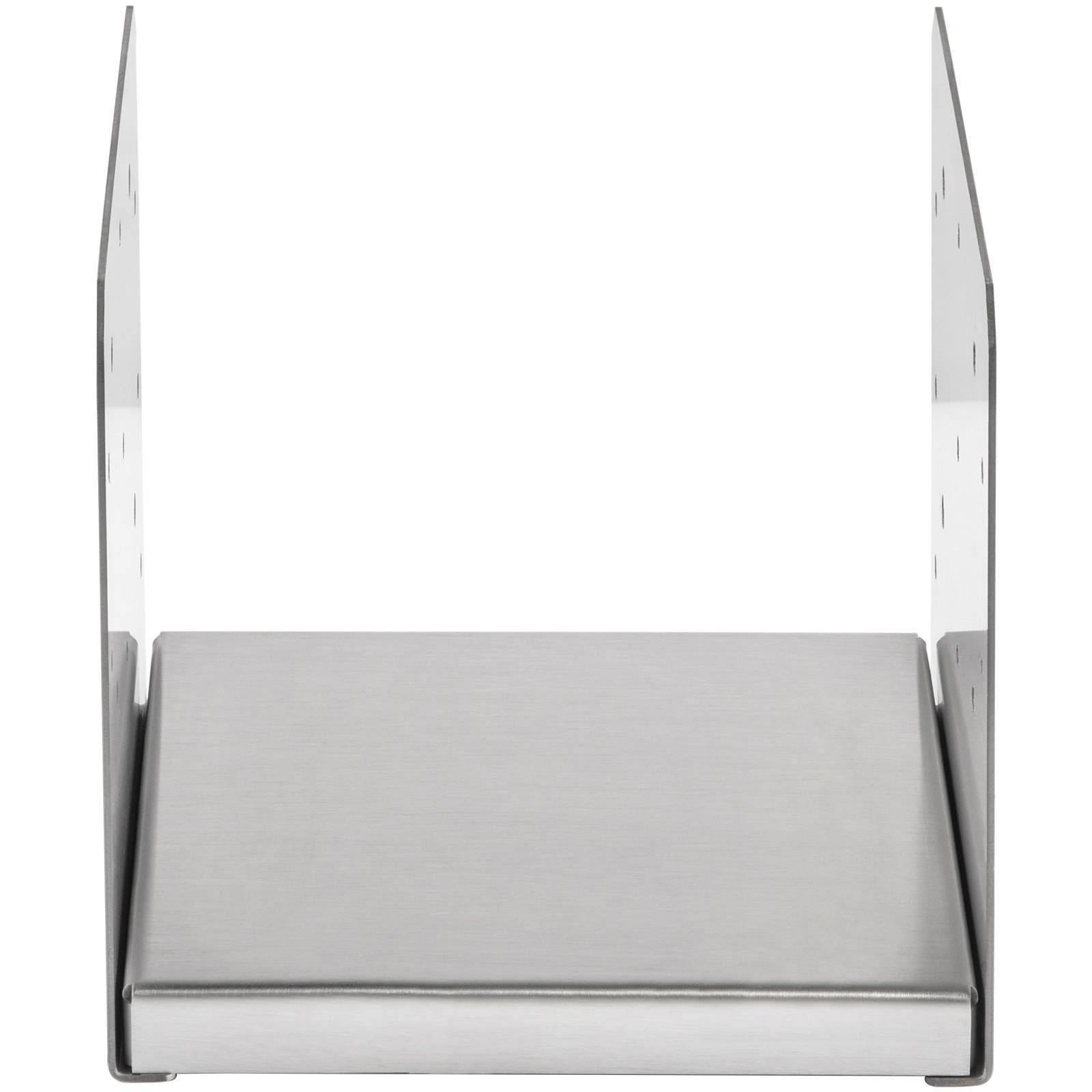 VEVOR Supporto per Pali Quadrati per Recinzioni 1 Pezzo, Dimensioni 8x8 Pollici Supporto per Pali di Legno Quadrati in Acciaio Argento, Base Fissaggio per Palo Regolabile con Viti in Staffe Ringhiere