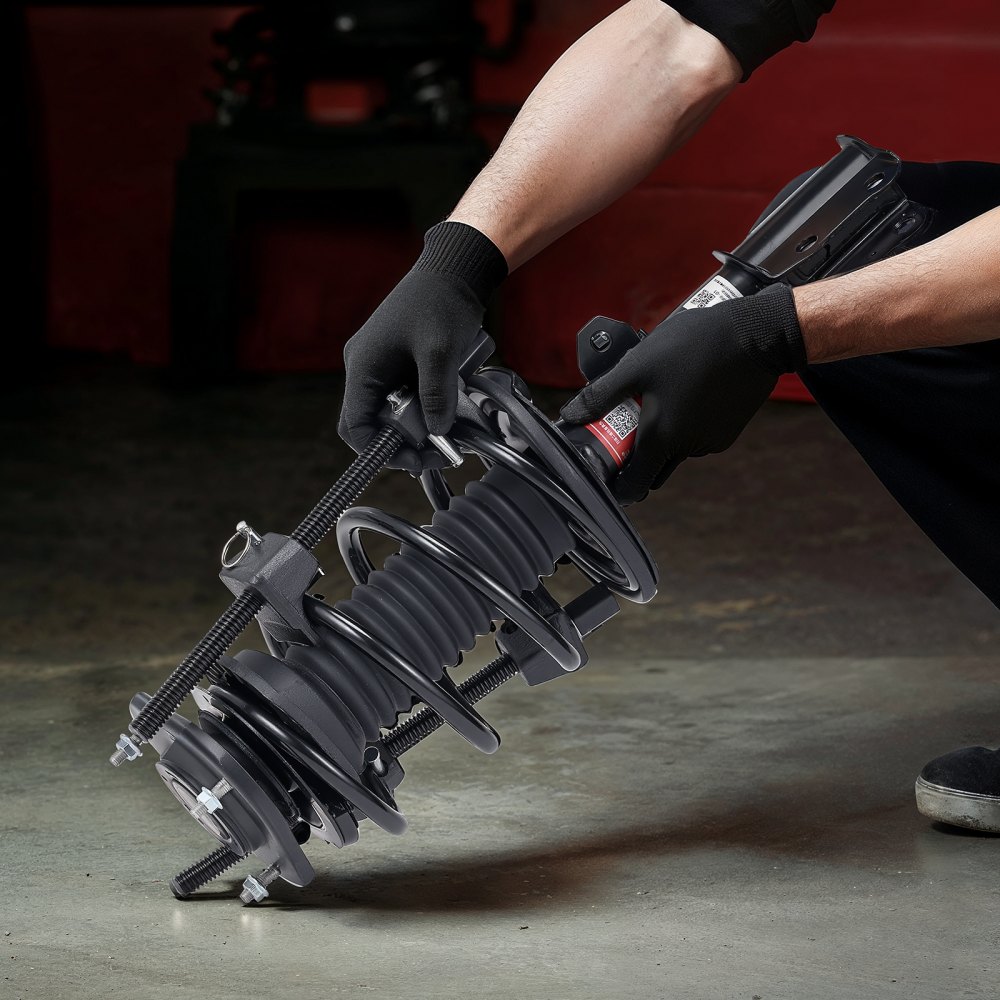 VEVOR Compressore per Molle Ammortizzatori Set 2 Pezzi, Utensile per Compressione di Molle Elicoidali Corsa max. 264 mm, Compressore per Smontaggio Ammortizzatori per Auto, Camion