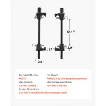 VEVOR Compressore per Molle Ammortizzatori 2 Pezzi Corsa max. 264 mm per Auto