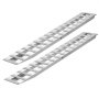 VEVOR Rampe di Carico, Rampe per Rimorchi, 2 pezzi, 240 x 38 cm in Lega di Alluminio, Capacità Totale 2721,6 kg, per Carrelli, Trattori Agricoli, ATV, Tosaerba, Motociclette, Argento