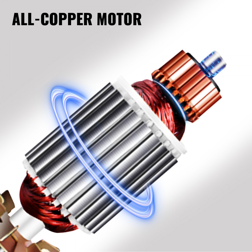 VEVOR Taglierina Elettrica per Stoffa, 220 V 250 W Dimensioni della Lama 4 Pollici Taglierina Rotativa Elettrica in Acciaio Legato Adatta per Il Taglio di Lotti di Tessuto di Cotone, Lana, Lino, Pelle