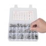VEVOR Kit Assortimento di Bulloni Dadi da 1110 pezzi, Viti Imperiali e Rondelle Piatte, Acciaio Inox 10-24, 8-32, 2-56, 6-32, 4-40, Kit di Viti Dadi Assemblaggio per Mobili Attrezzature, Fai da te